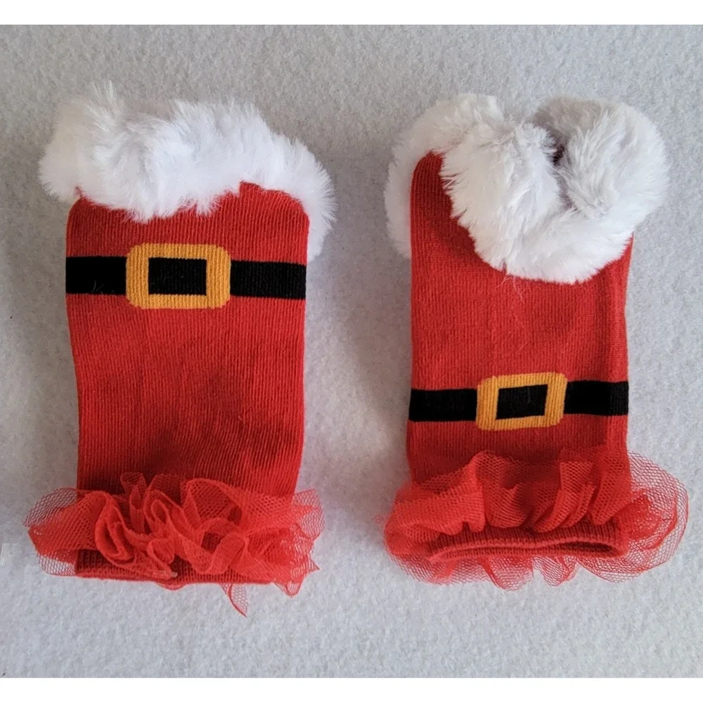 Baby Essentials Santa Tutu Size 3(1)-6(1)-9(1)-18(3)-24(1)‎ Months Red/Black